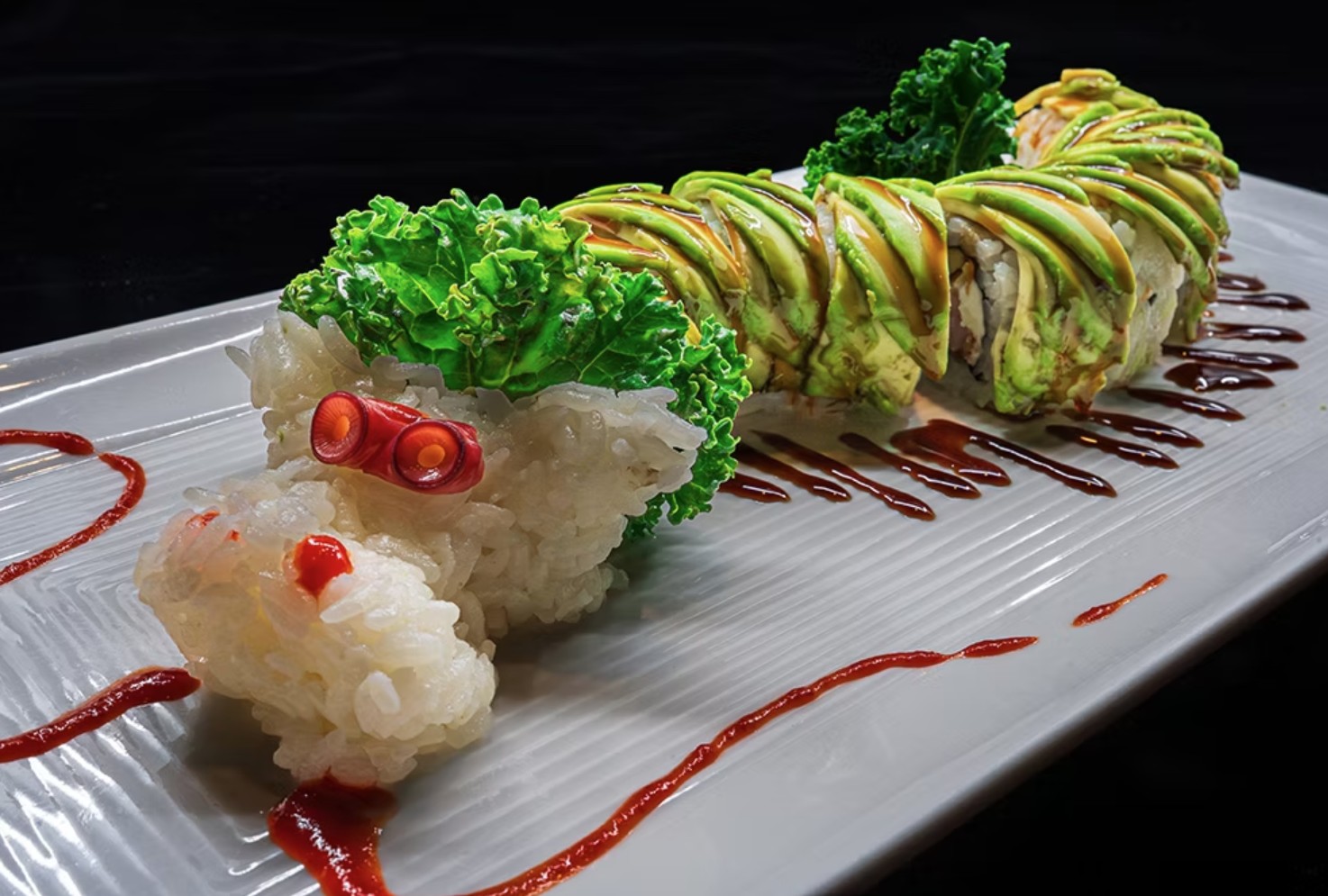 Villa Sushi Orlando Eye Menu Dragon Roll